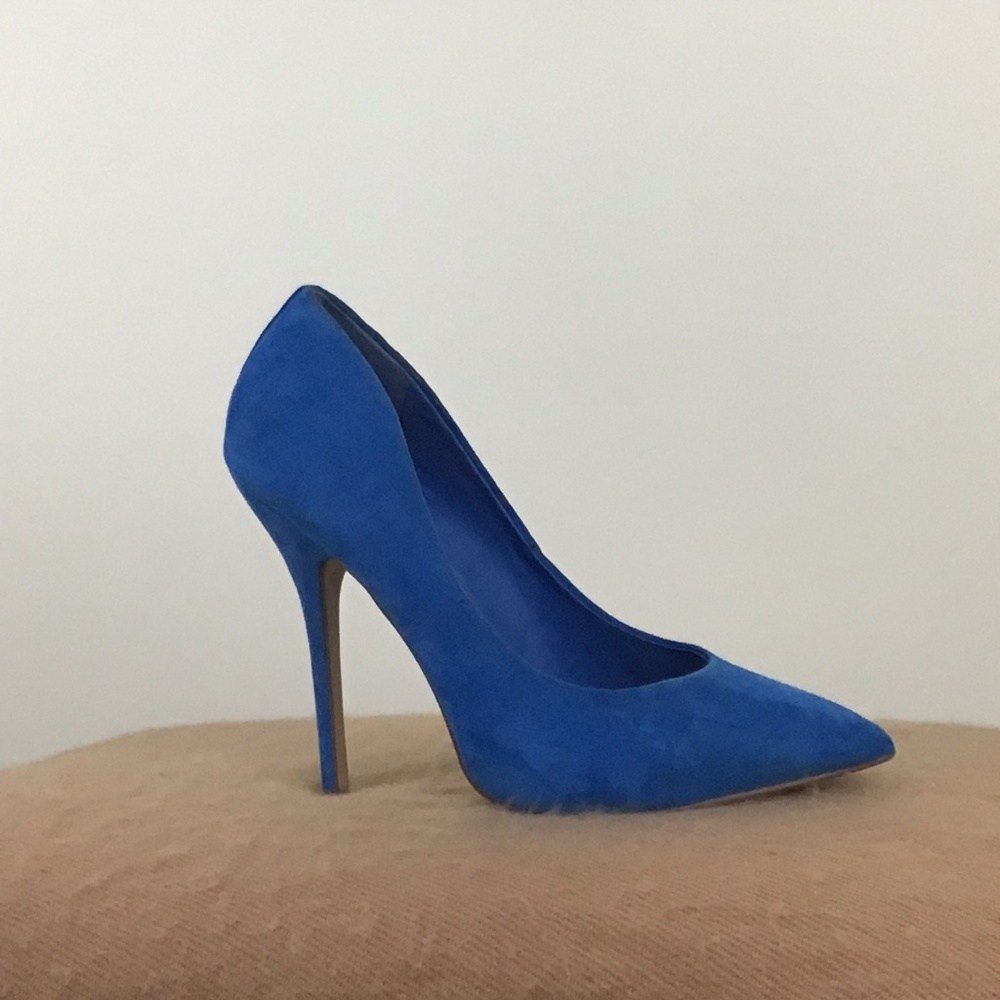 Electric Blue High Heeled Pump